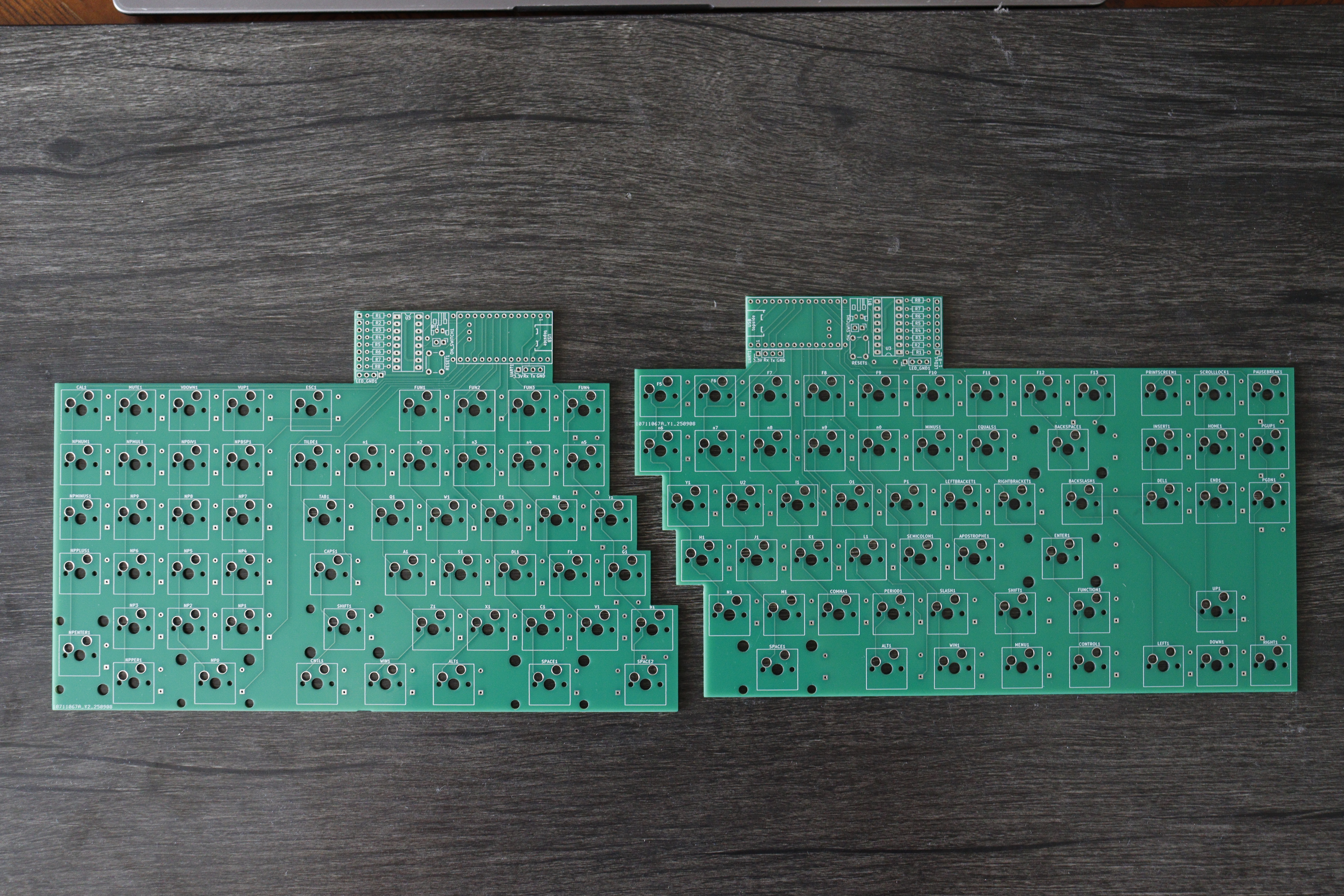 PCBs before soldering